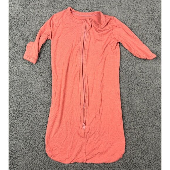 MK & Co.NB Newborn Brick Red Organics Baby Sleep Sack Bamboo Joey Gown Unisex - Picture 1 of 4